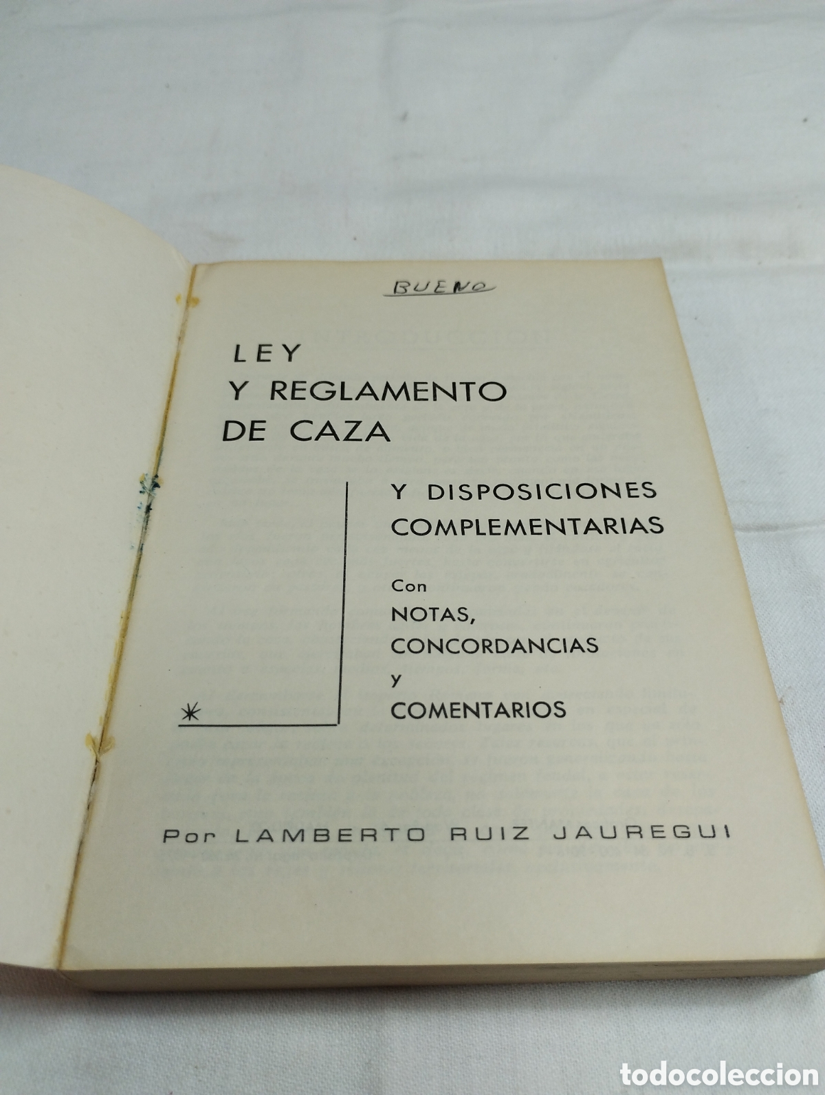 Libros de segunda mano: Ley y reglamento de caza. Lamberto Ruiz, 1975 KKB - Foto 3