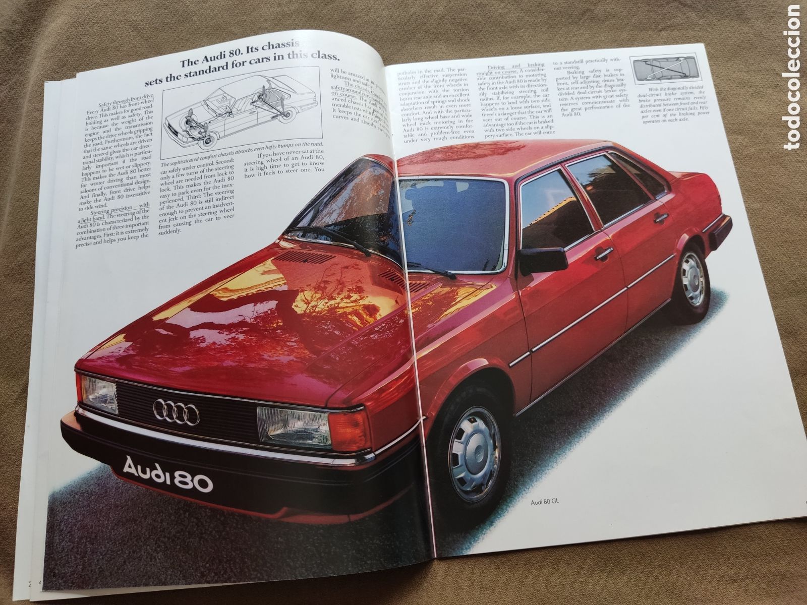 Libros de segunda mano: AUDI 80 CAT&Aacute;LOGO + FICHA T&Eacute;CNICA 1981 - Foto 4