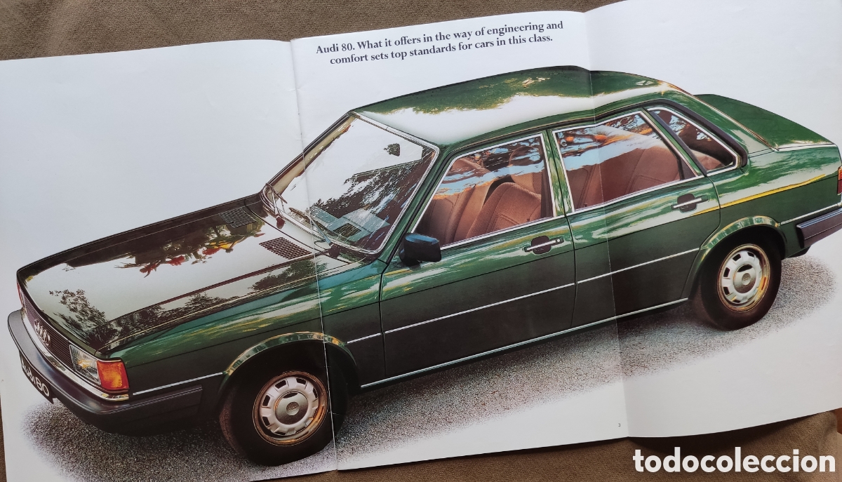 Libros de segunda mano: AUDI 80 CAT&Aacute;LOGO + FICHA T&Eacute;CNICA 1981 - Foto 1