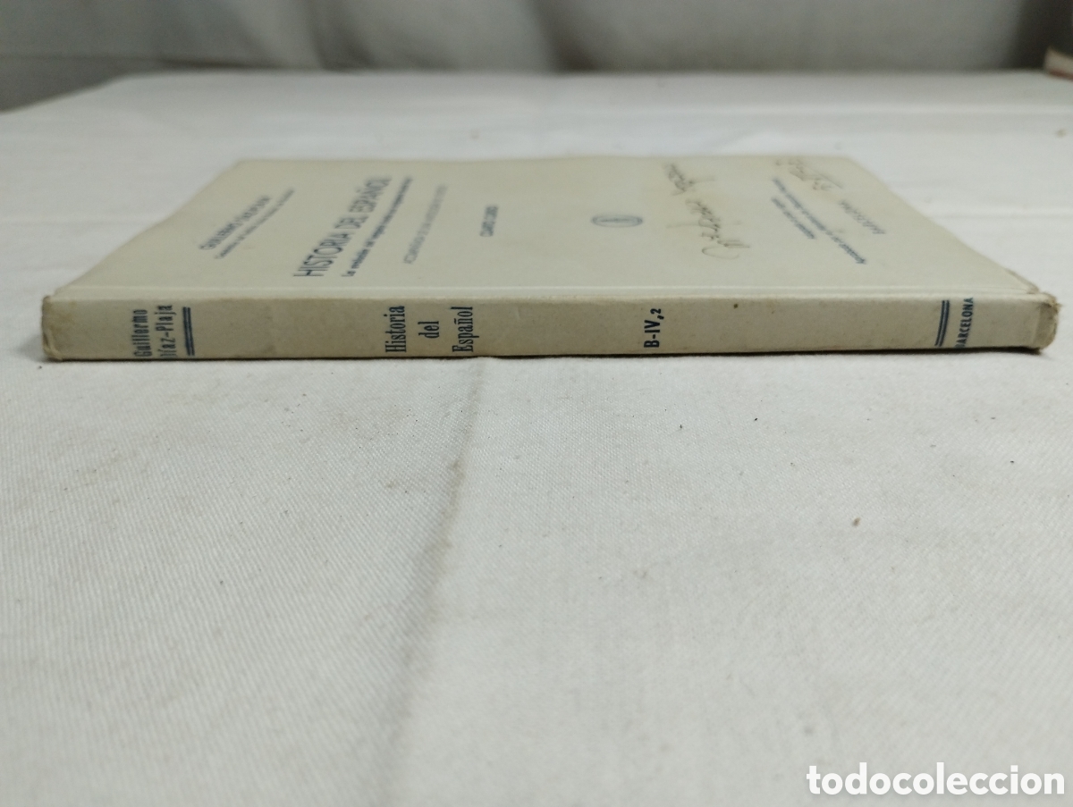Libros de segunda mano: Historia del espa&ntilde;ol. Guillermo Diaz-Plaja KKB - Foto 2