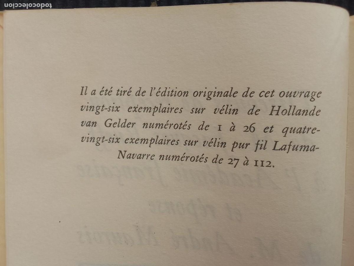 Libros de segunda mano: DISCOURS DE RECEPTION DE M. JACQUES RUEFF...ET REPONSE DE M. ANDRE MAUROIS. GALLIMARD 1965. - Foto 2