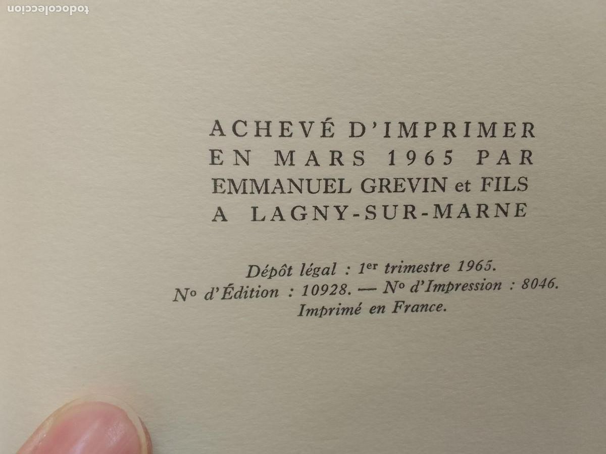Libros de segunda mano: DISCOURS DE RECEPTION DE M. JACQUES RUEFF...ET REPONSE DE M. ANDRE MAUROIS. GALLIMARD 1965. - Foto 4