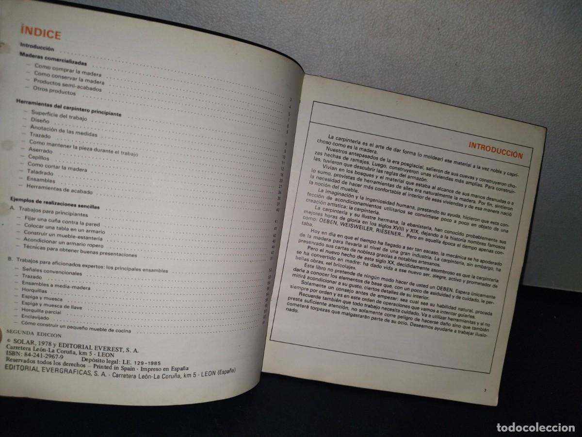 Libros de segunda mano: 72- INICIACI&Oacute;N A LA CARPINTER&Iacute;A - REN&Eacute; HILLER - Foto 3