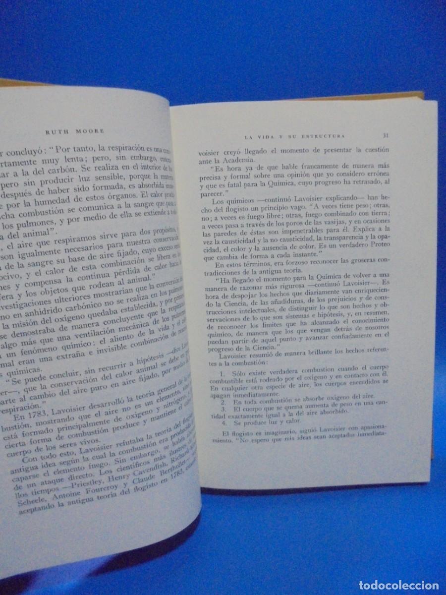 Libros de segunda mano: LA VIDA Y SU ESTRUCTURA. RUTH MOORE. EDITORIAL LABOR. 1963. PAGS: 431. - Foto 4