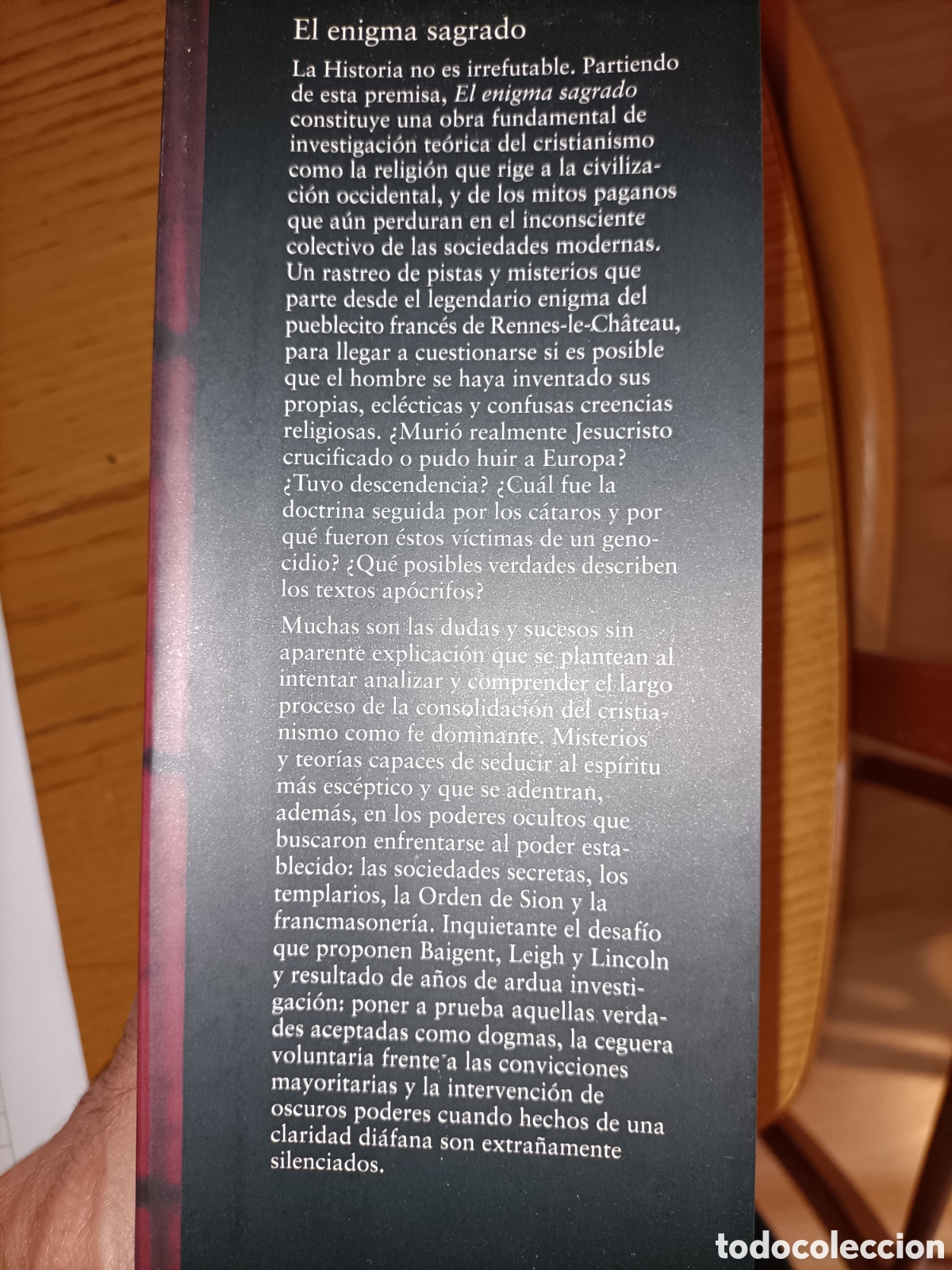 Libros de segunda mano: El enigma sagrado. Baigent. Leigh. Lincoln. C&iacute;rculo de lectores. - Foto 3