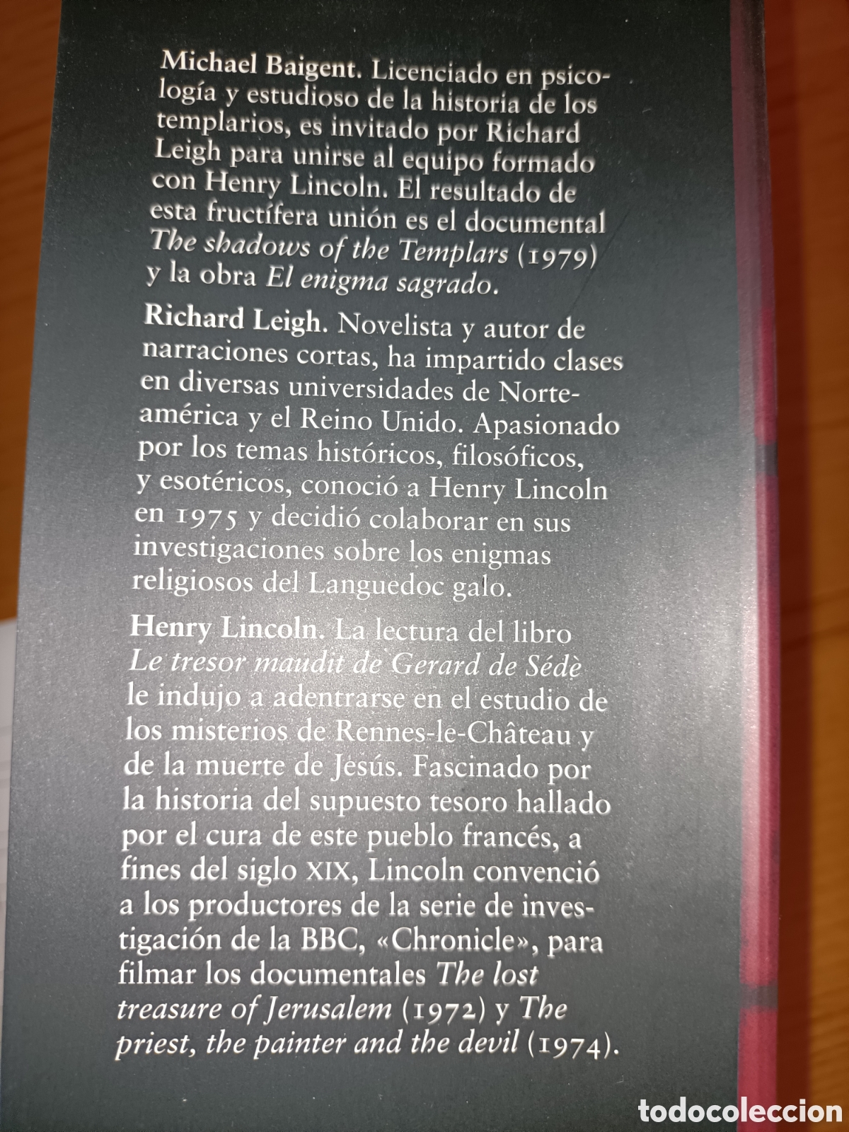 Libros de segunda mano: El enigma sagrado. Baigent. Leigh. Lincoln. C&iacute;rculo de lectores. - Foto 4