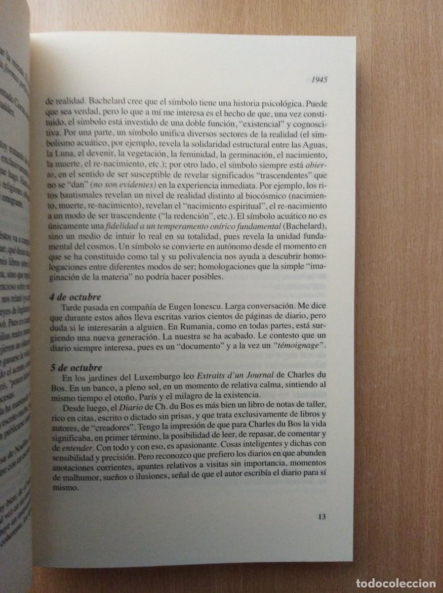 Libros de segunda mano: DIARIO 1945-1969. Mircea Eliade - Foto 5