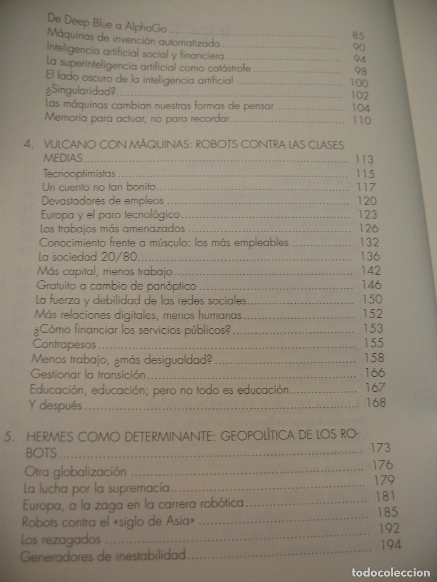 Libros de segunda mano: LA IMPARABLE MARCHA DE LOS ROBOTS. ANDRES ORTEGA. EDITORIAL ALIANZA 2016 - Foto 7