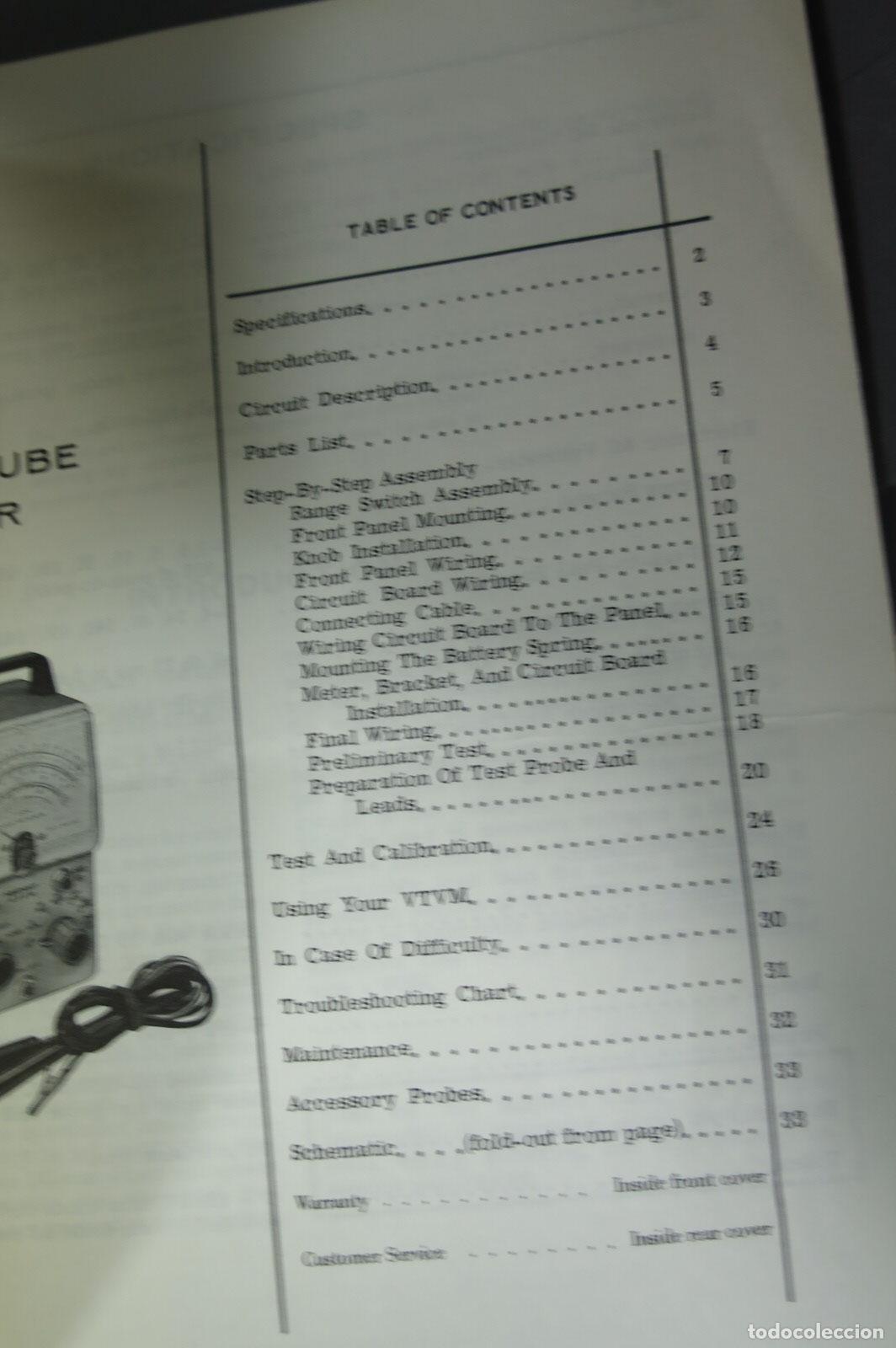 Libros de segunda mano: Assembling and Using Your.Heathkit Vacuum Tube Voltmeter Model IM-18 - Foto 2