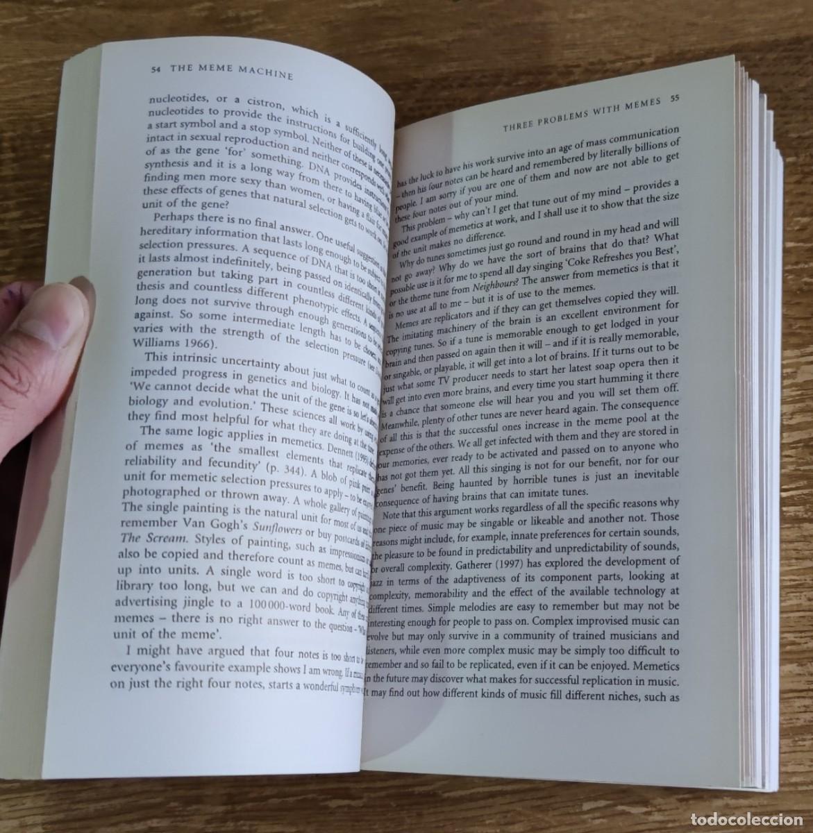 Libros de segunda mano: Libro - The Meme Machine (1999) Susan Blackmore INGLES - Foto 2