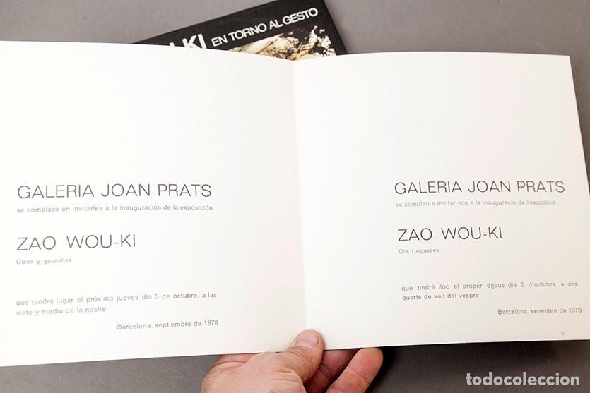 Libros de segunda mano: Zao Wou-Ki - FIRMADO - En torno al gesto - 1978 - Foto 6