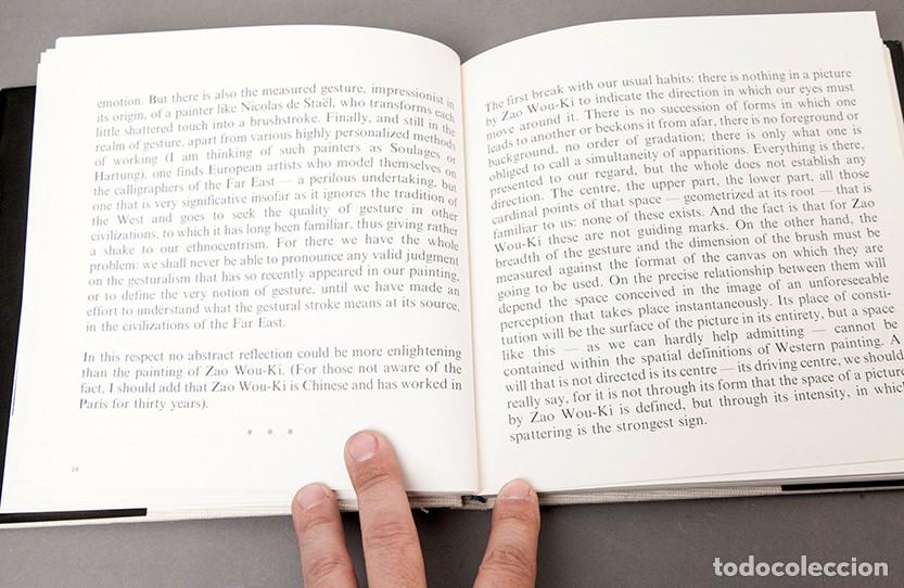 Libros de segunda mano: Zao Wou-Ki - FIRMADO - En torno al gesto - 1978 - Foto 9