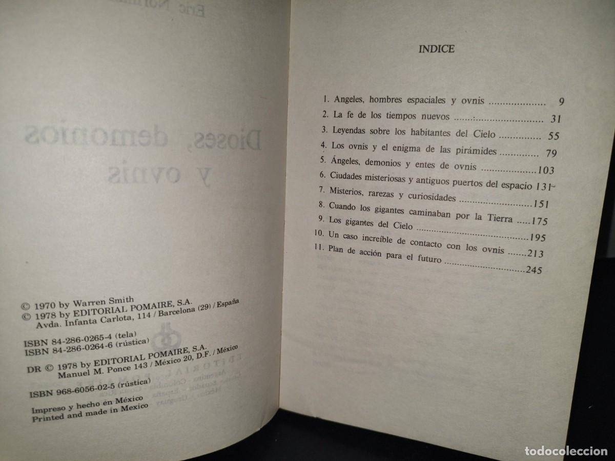 Libros de segunda mano: 73- DIOSES, DEMONIOS Y OVNIS - ERIC NORMAN - 1978 - Foto 4