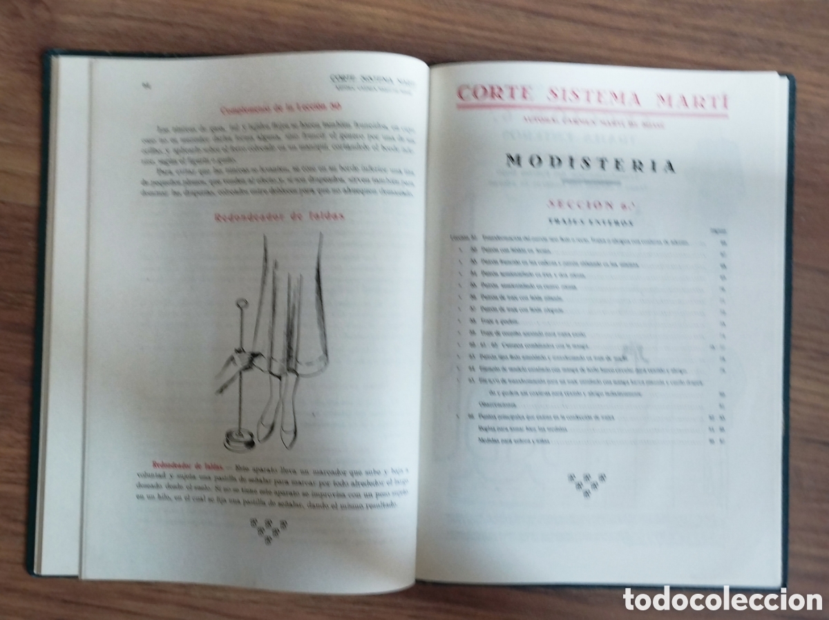 Libros de segunda mano: Libro de corte sistema Mart&iacute; MODISTERIA a&ntilde;o1946 - Foto 5