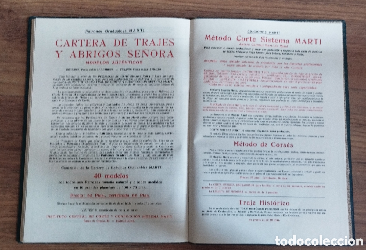 Libros de segunda mano: Libro de corte sistema Mart&iacute; MODISTERIA a&ntilde;o1946 - Foto 7