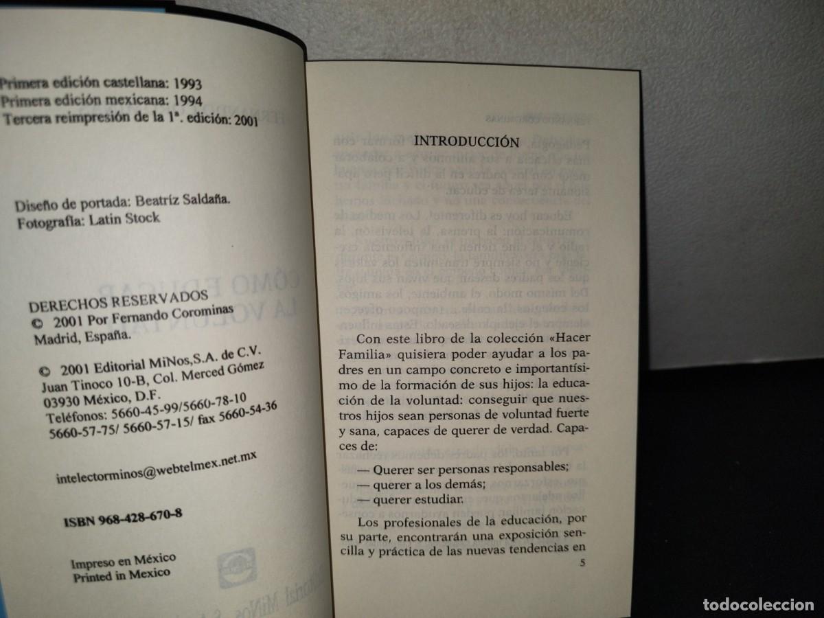 Libros de segunda mano: 73- C&Oacute;MO EDUCAR LA VOLUNTAD - FERNANDO COROMINAS - Foto 4
