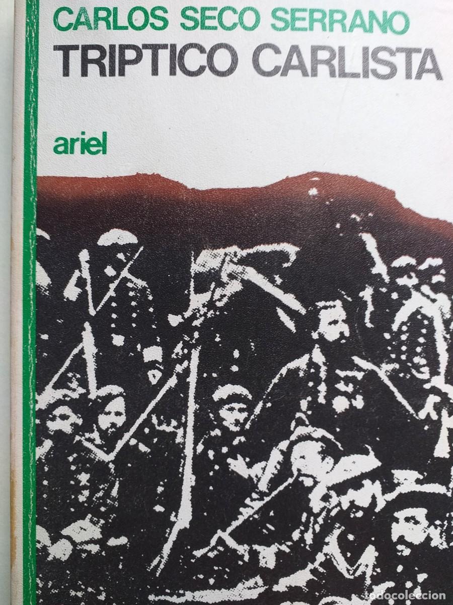 Libros de segunda mano: tr&iacute;ptico carlista Carlos Seco Serrano - Foto 1