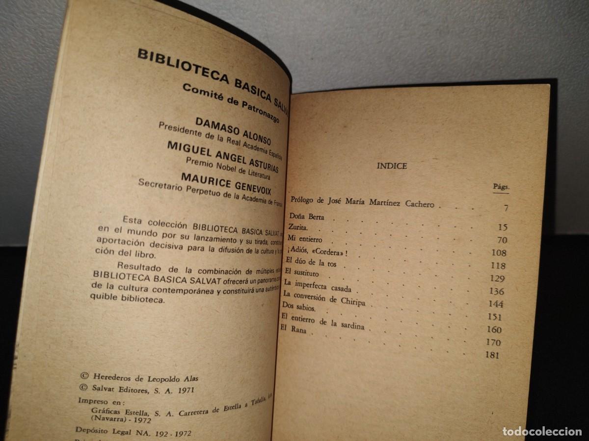 Libros de segunda mano: 73- DO&Ntilde;A BERTA Y OTROS RELATOS - LEOPOLDO, ALAS &rdquo;CLAR&Iacute;N&rdquo; - Foto 3