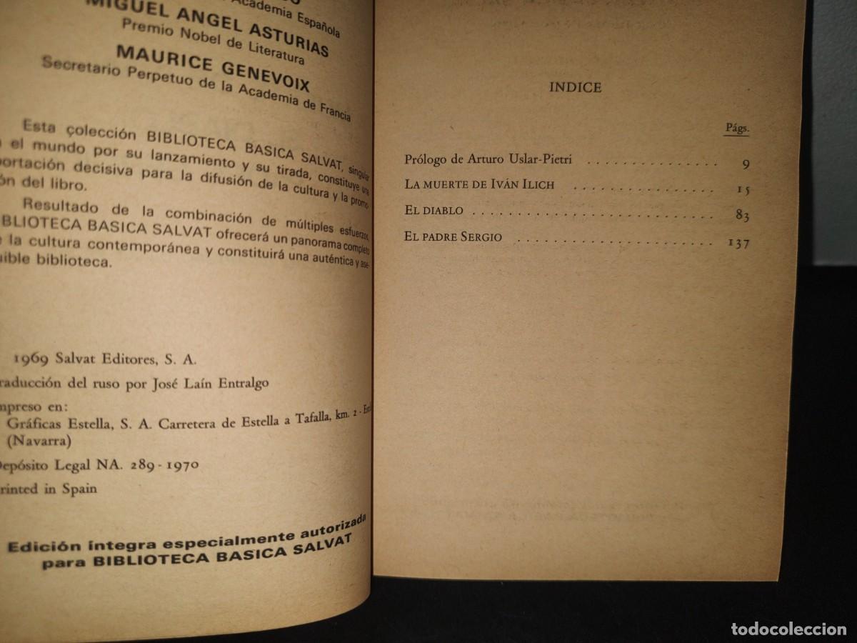 Libros de segunda mano: 73- LA MUERTE DE IV&Aacute;N ILICH / EL DIABLO / EL PADRE SERGIO - LEON TOLSTOI - Foto 3