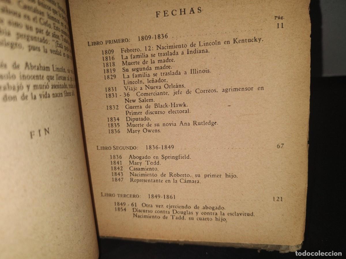 Libros de segunda mano: 73- LINCOLN - EMIL LUDWIG - 50S - 60S - Foto 3