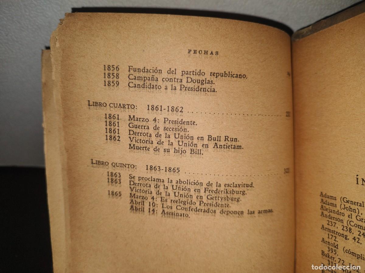 Libros de segunda mano: 73- LINCOLN - EMIL LUDWIG - 50S - 60S - Foto 4