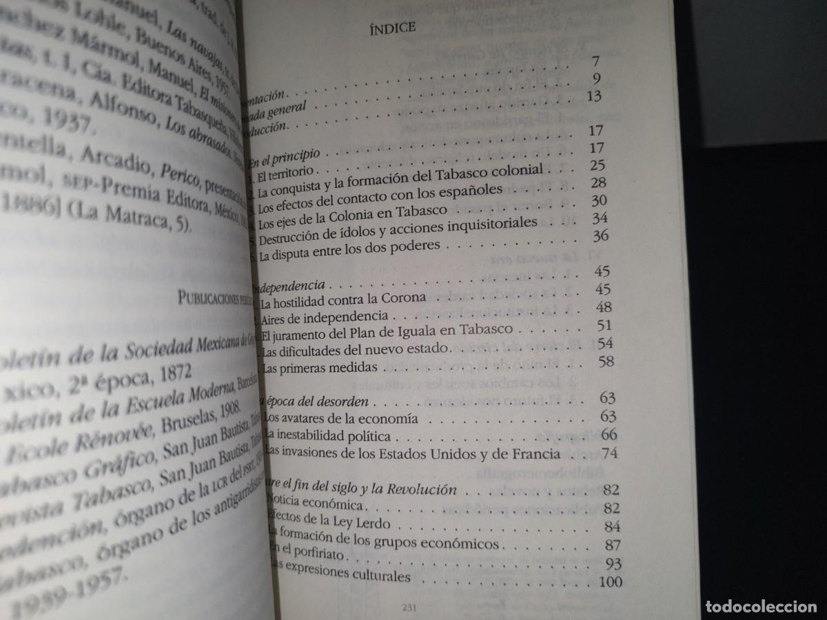 Libros de segunda mano: 73- BREVE HISTORIA DE TABASCO - CARLOS MART&Iacute;NEZ ASSAD - Foto 4