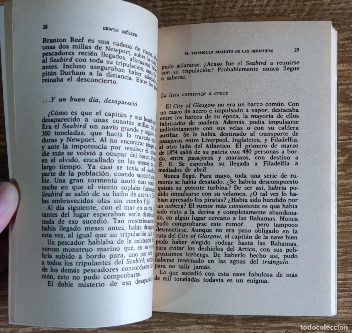 Libros de segunda mano: Libro - El tri&aacute;ngulo maldito de las Bermudas (1977) Erwin M&ouml;ller - Foto 2