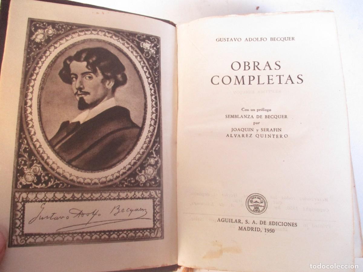 Libros de segunda mano: GUSTAVO ADOLFO BECQUER Obras completas W19732 - Foto 4