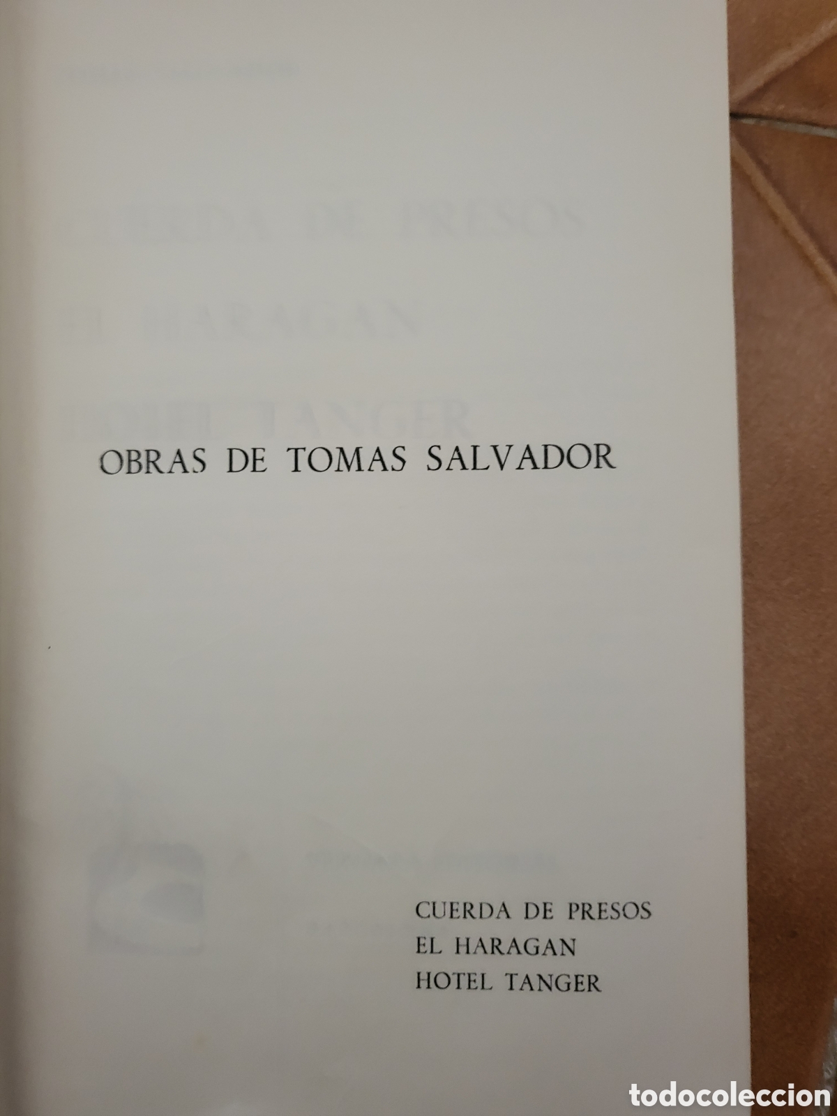 Libros de segunda mano: OBRAS DE TOMAS SALVADOR EDITORIAL VERGARA 1962 - Foto 4