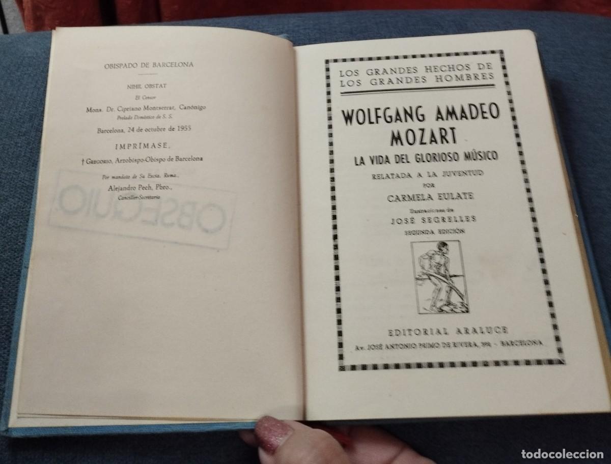 Libros de segunda mano: Libro Mozart Editorial Araluce 1956 - Foto 2