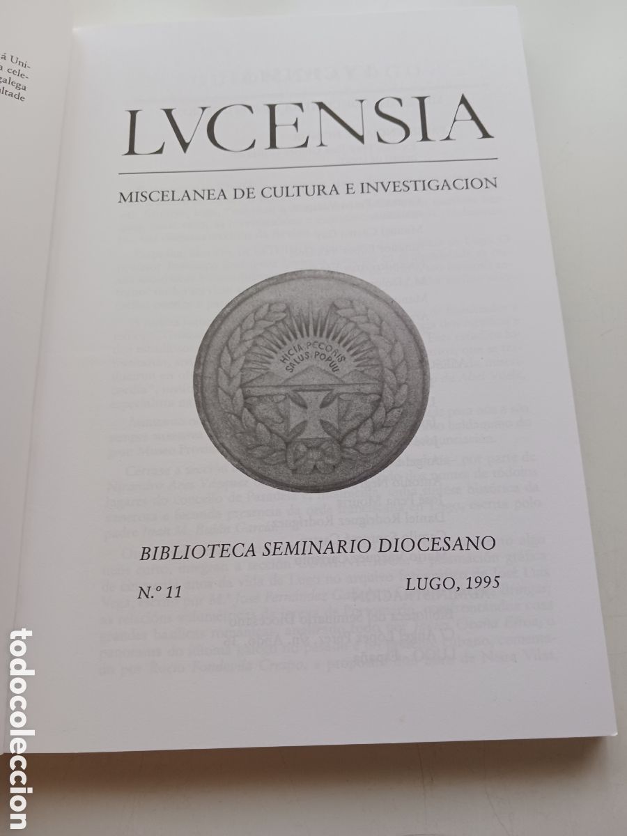 Libros de segunda mano: Lucensia miscelanea de cultura e investigaci&oacute;n n&uacute;mero 11 Lugo 1995
