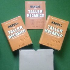 Libros de segunda mano: MANUAL DEL TALLER MECÁNICO Y VOCABULARIO DE TALLER - COLVIN - STANLEY - 1ª EDICION 1954 - 2 TOMOS
