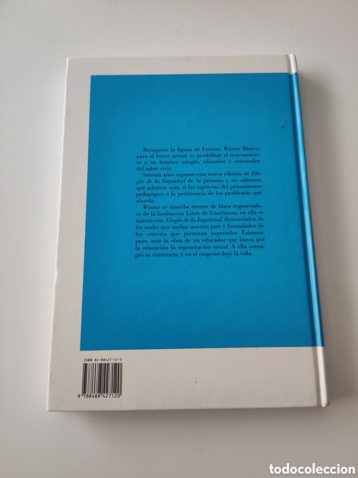 Libros de segunda mano: Elogio de la inquietud. Ernesto Winter Blanco - Foto 2