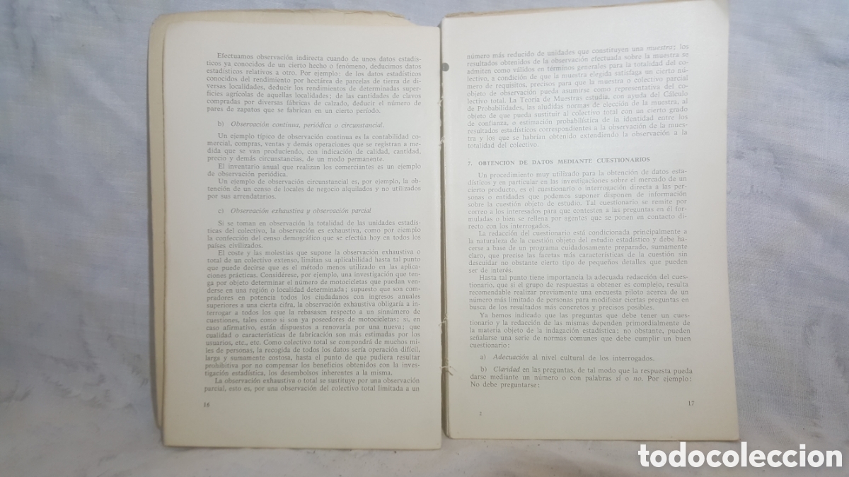Libros de segunda mano: ESTADISTICA DE J. LOBEZ URQUIA 3a EDICION. EDICIONES T&Eacute;CNICAS MARCOMBO - Foto 6