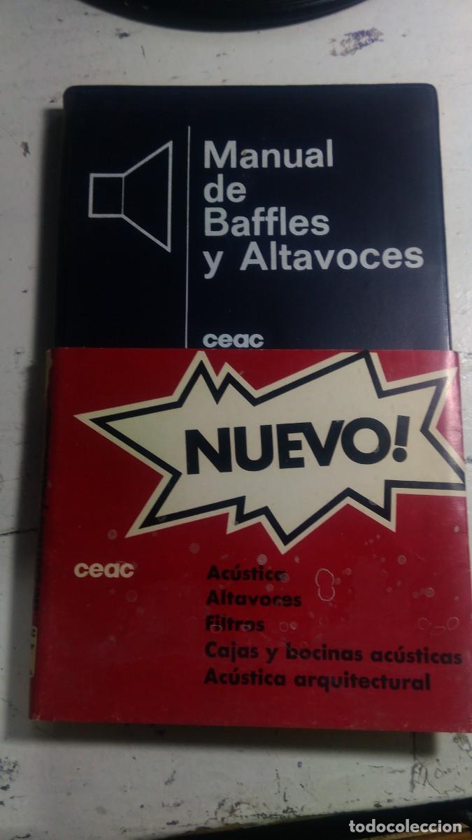 Libros de segunda mano: MANUAL DE BAFFLES Y ALTAVOCES, ED. CEAC (MANUALES CEAC DE ELECTR&Oacute;NICA) - Foto 1