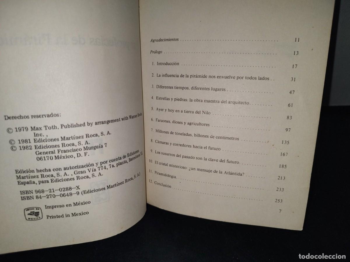 Libros de segunda mano: 74- LAS PROFEC&Iacute;AS DE LA PIR&Aacute;MIDE - MAX TOTH - 1982 - Foto 3