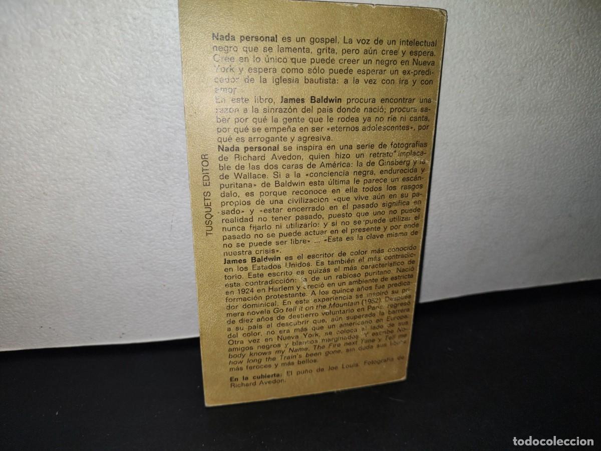 Libros de segunda mano: 74- NADA PERSONAL - JAMES BALDWIN - Foto 3