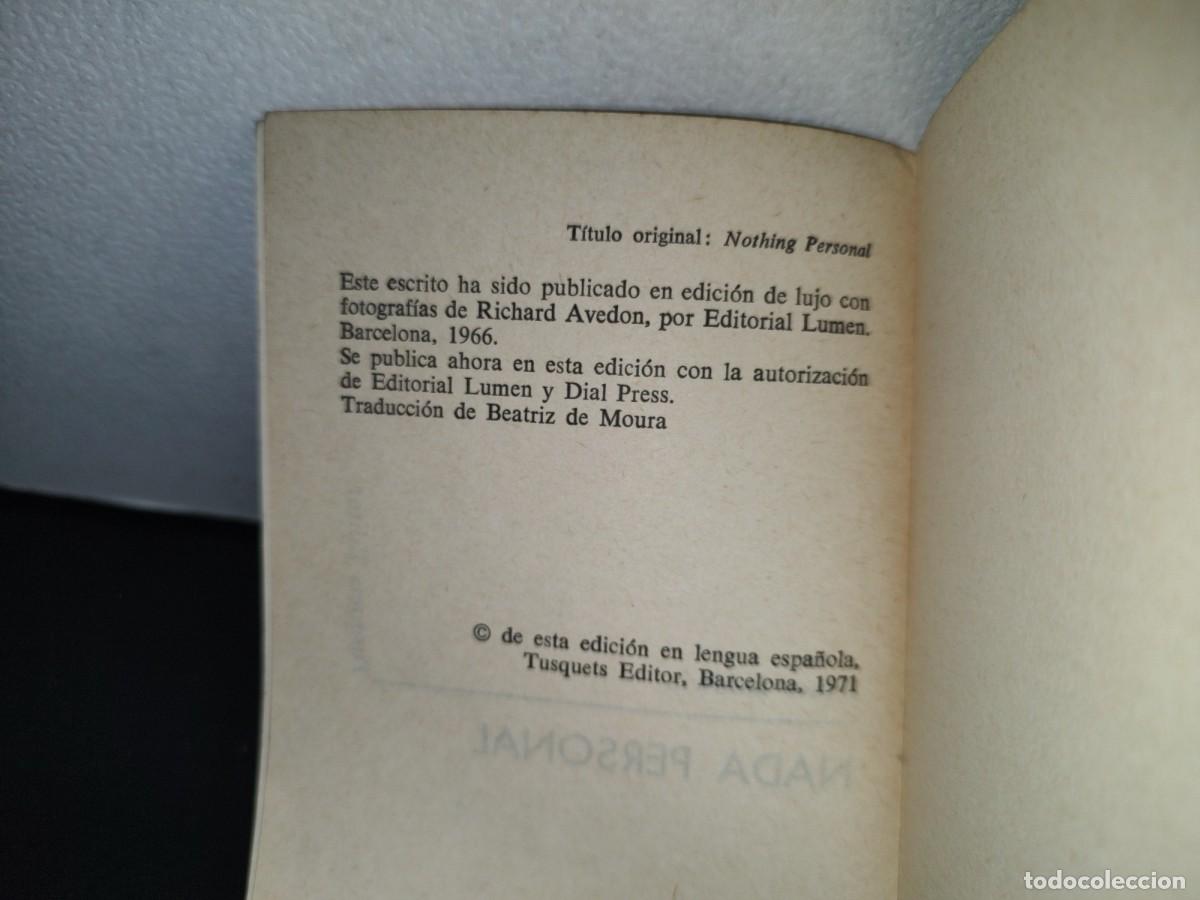 Libros de segunda mano: 74- NADA PERSONAL - JAMES BALDWIN - Foto 4