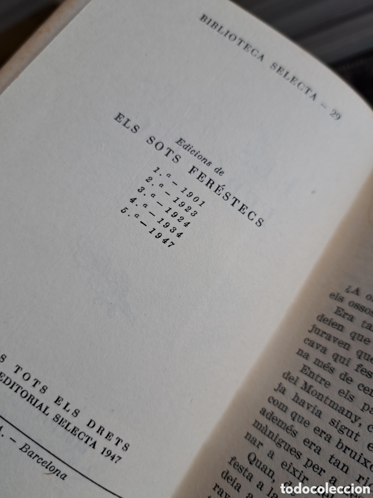 Libros de segunda mano: ELS SOTS FER&Eacute;STECS- RAIMON CASELLAS, EDITORIAL SELECTA.1947. - Foto 4