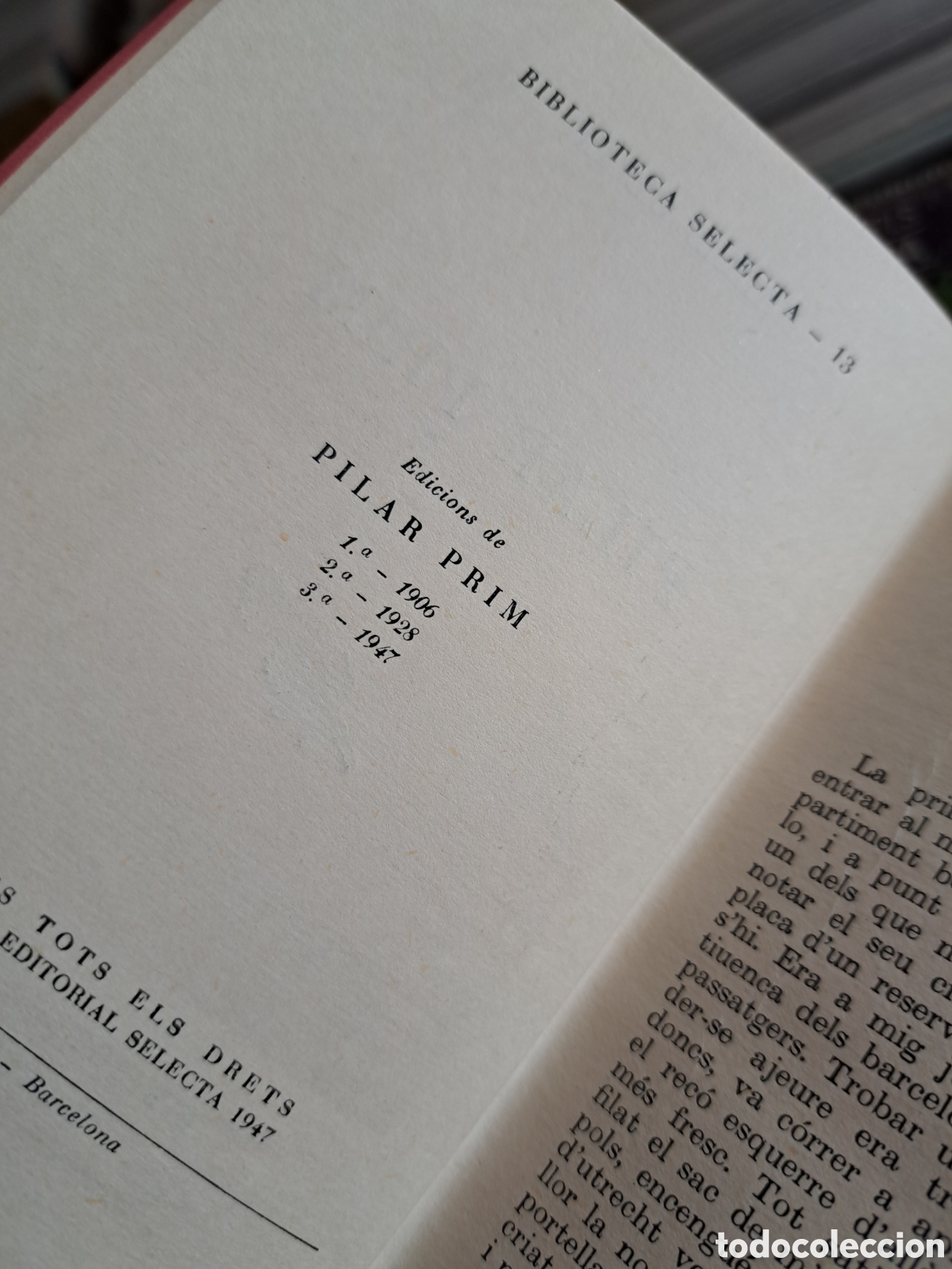 Libros de segunda mano: PILAR PRIM- NARC&Iacute;S OLLER, EDITORIAL SELECTA. 1947. - Foto 4