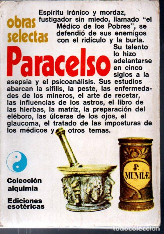 Libros de segunda mano: PARACELSO : OBRAS SELECTAS (SCHAPIRE, 1974) - Foto 1