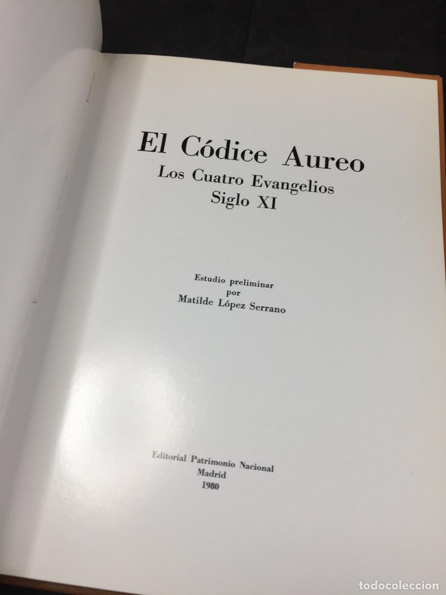 Libros de segunda mano: EL CODICE AUREO. Los Cuatro Evangelios. Siglo XI MATILDE LOPEZ SERRANO 1980 - Foto 3