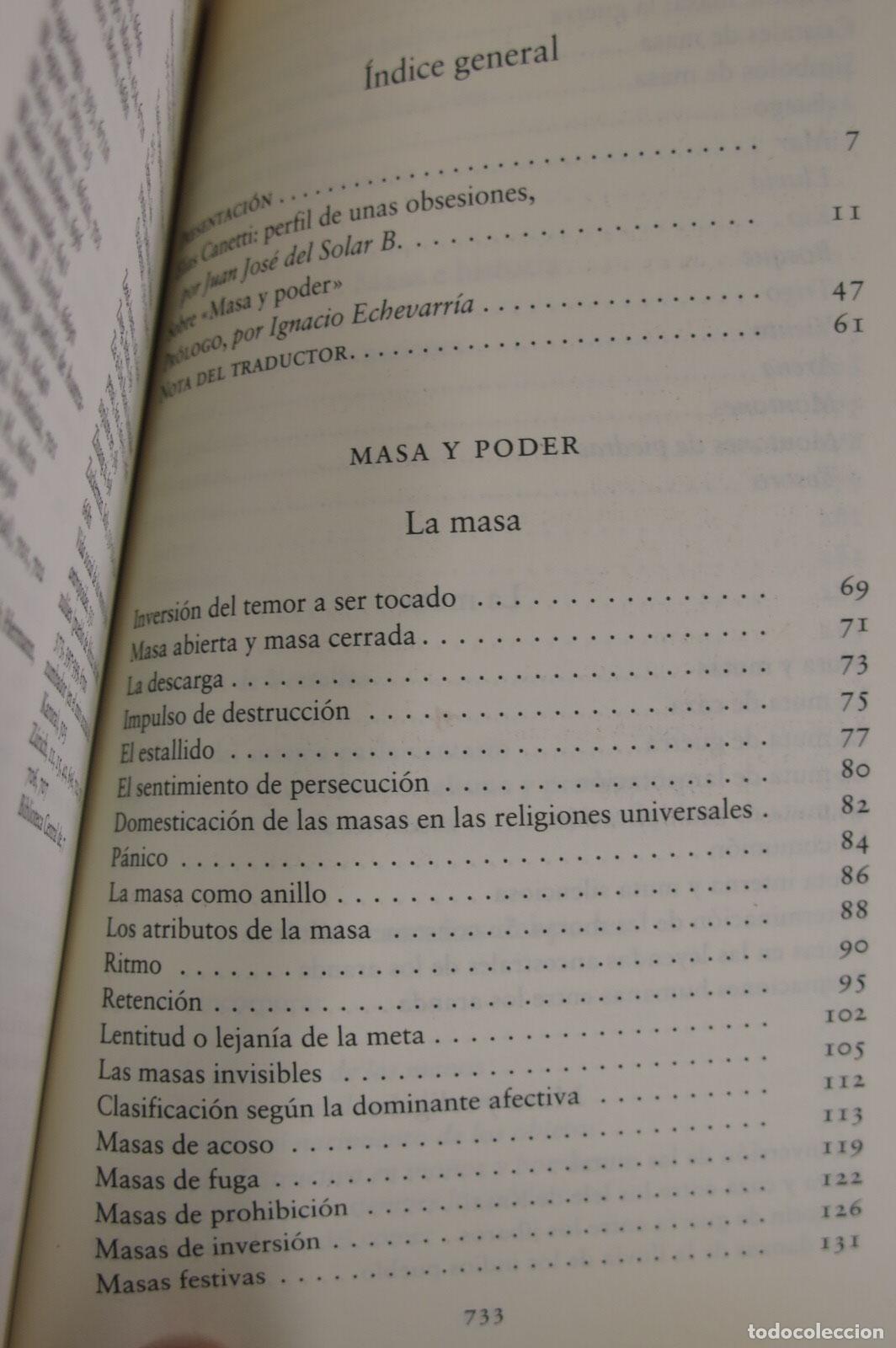 Libros de segunda mano: Masa y poder. Elias Canetti - Foto 2