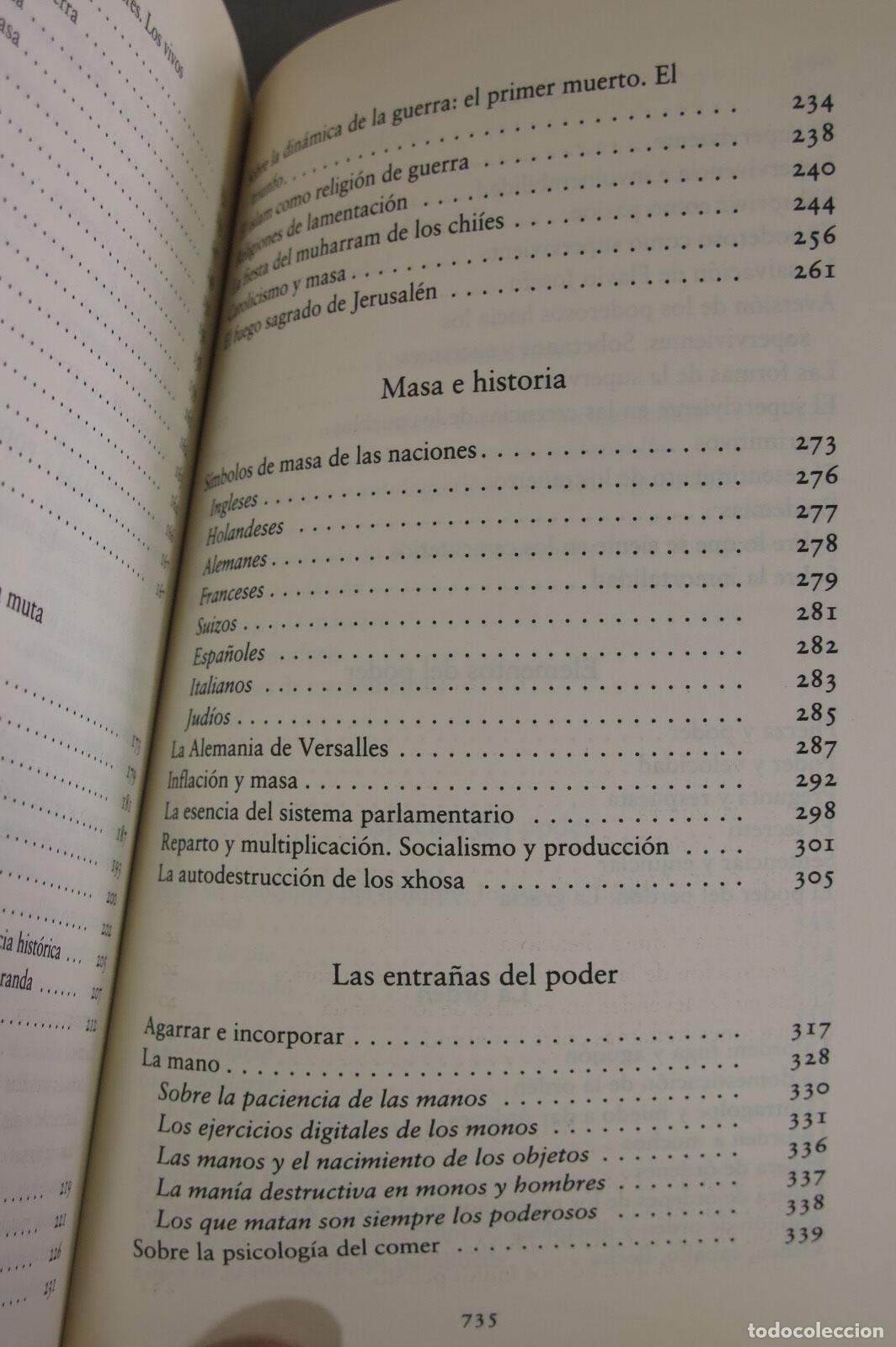 Libros de segunda mano: Masa y poder. Elias Canetti - Foto 4