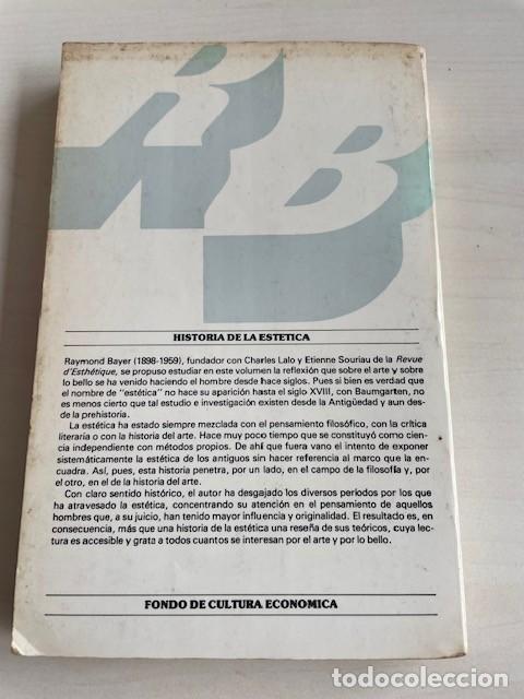 Libros de segunda mano: Histor&iacute;a de las est&eacute;tica -Raymond Bayer- - Foto 2