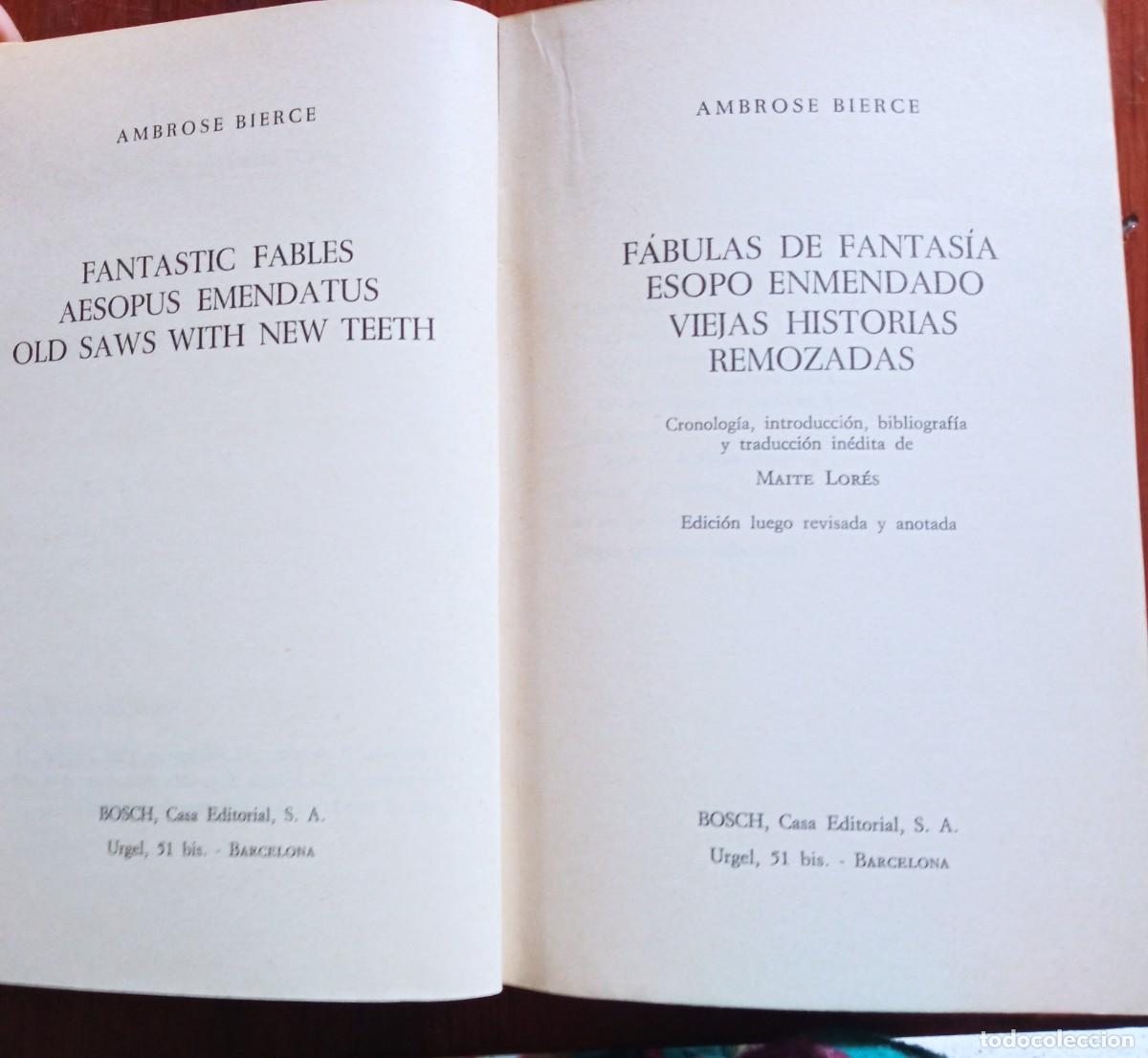 Libros de segunda mano: Ambrose Bierce. erasmo textos biling&uuml;es - Foto 3