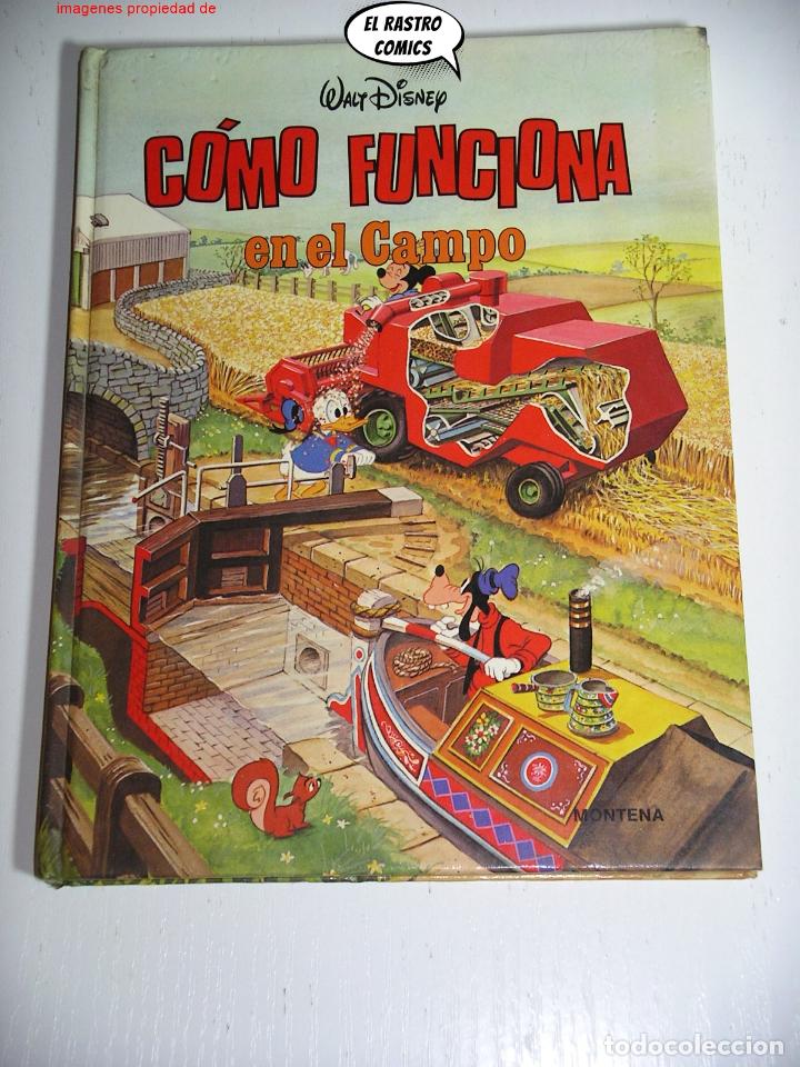 Libros de segunda mano: C&oacute;mo funciona, En el campo, ed. Montena 1984, Walt Disney - Foto 1