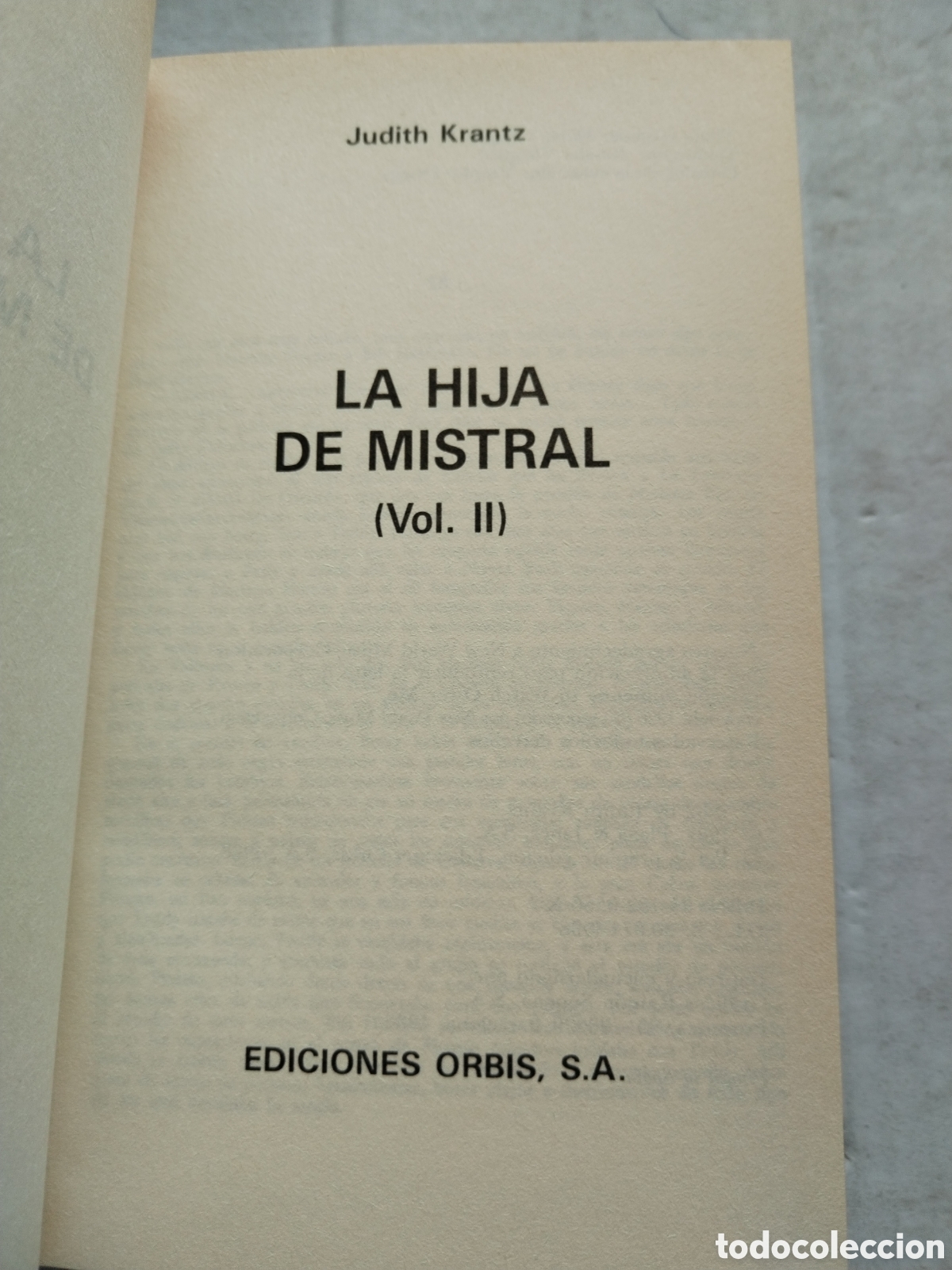 Libros de segunda mano: LA HIJA DE MISTRAL 2 TOMOS/ - Foto 4