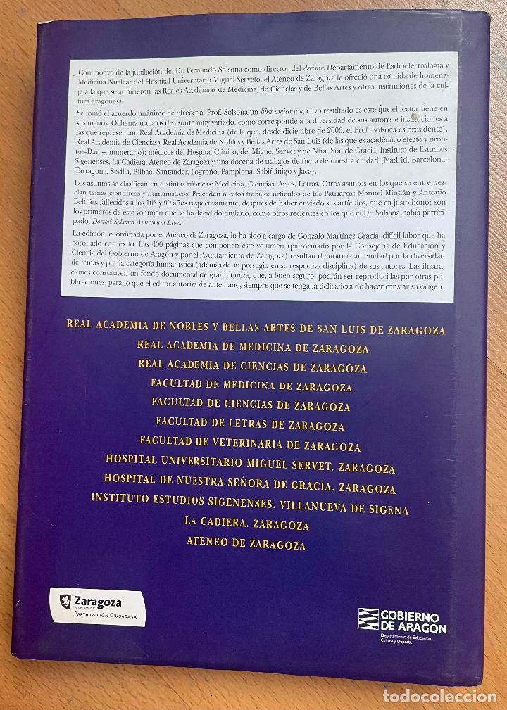 Libros de segunda mano: DOCTORI SOLSONA AMICORUM LIBER, Ateneo de Zaragoza - Foto 2
