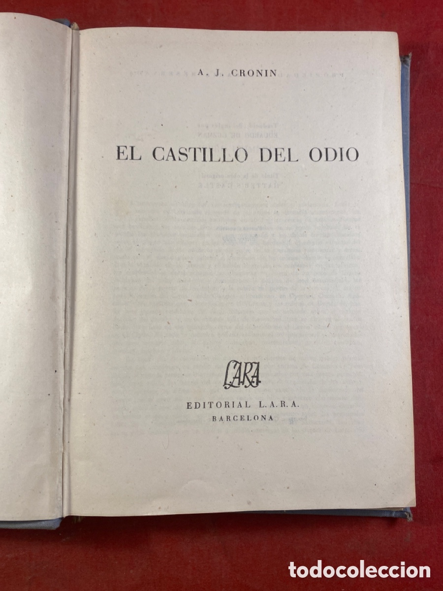 Libros de segunda mano: EL CASTILLO DEL ODIO - Foto 1